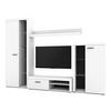 WOHNWAND Spacoro Weiß 270/190/41 cm Wohnwand Modern ohne LED - Weiß, Holzwerkstoff/Kunststoff (270/190/41cm) - AX Living