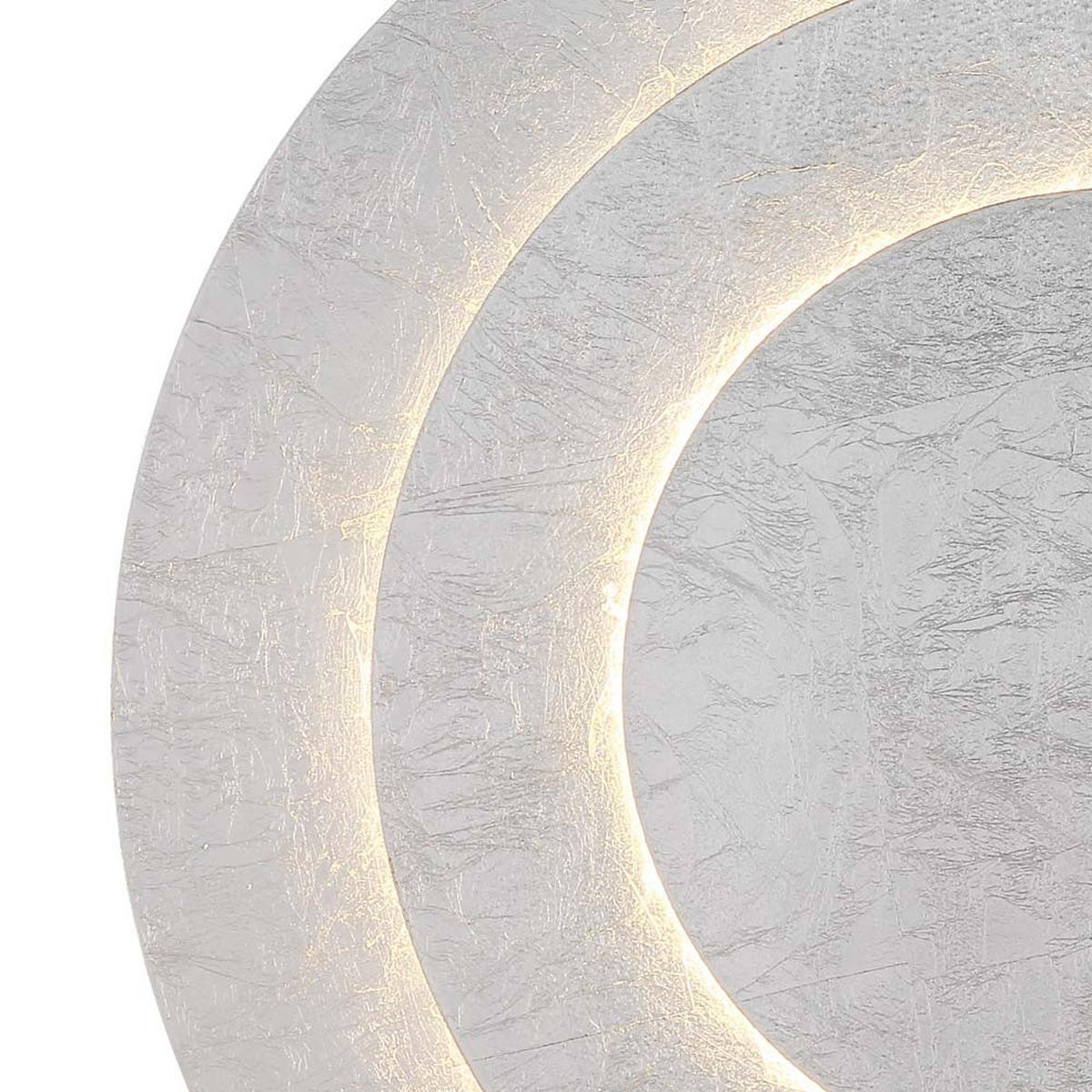 LED DECKENLEUCHTE Metall Silberfarben - Silberfarben, Metall (49/49/7.5cm) - Globo Lighting