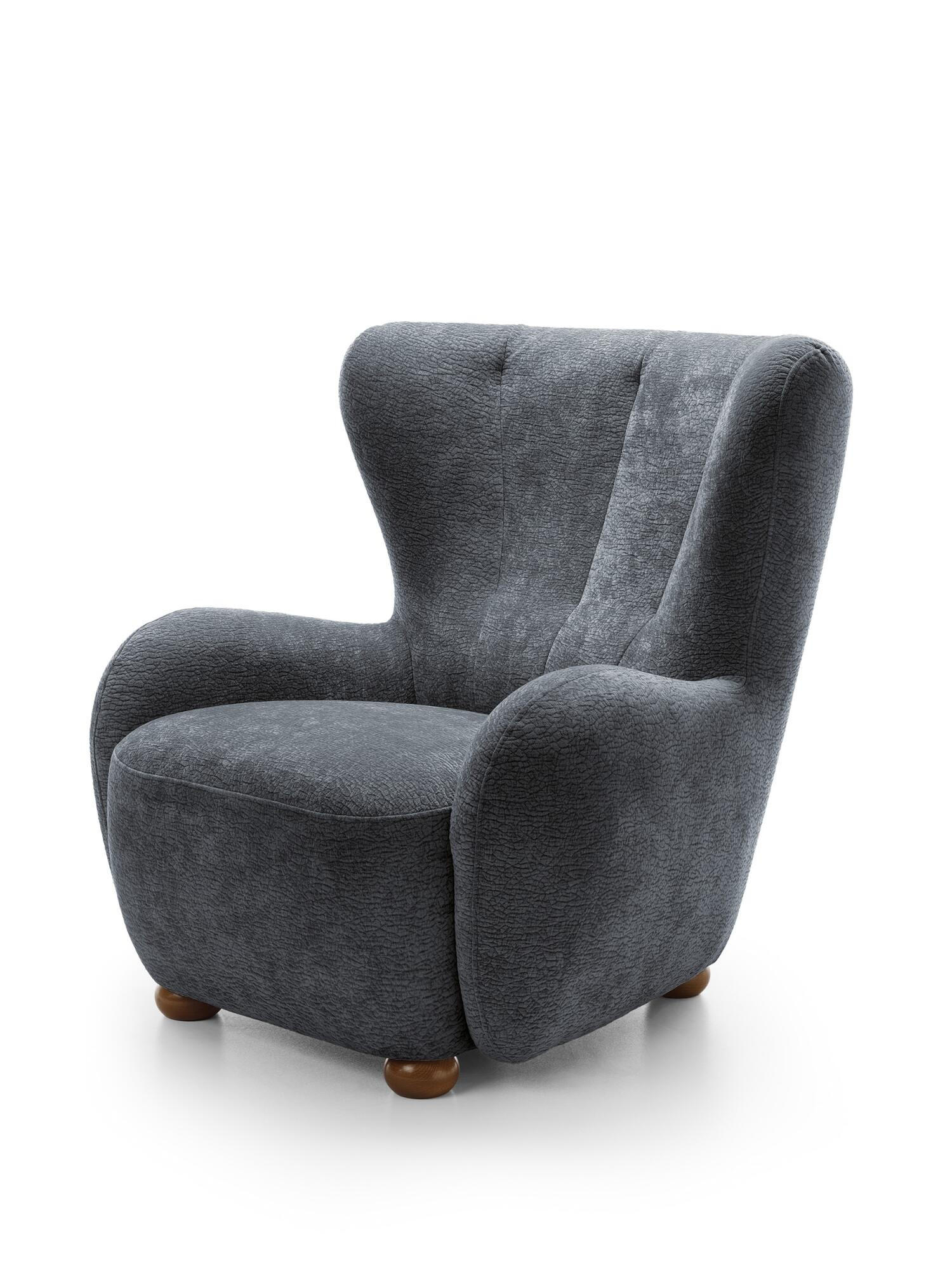 SESSEL CIRO Grau 88x100x91 cm - Grau, Textil (88/91/100cm) - FURNLUX