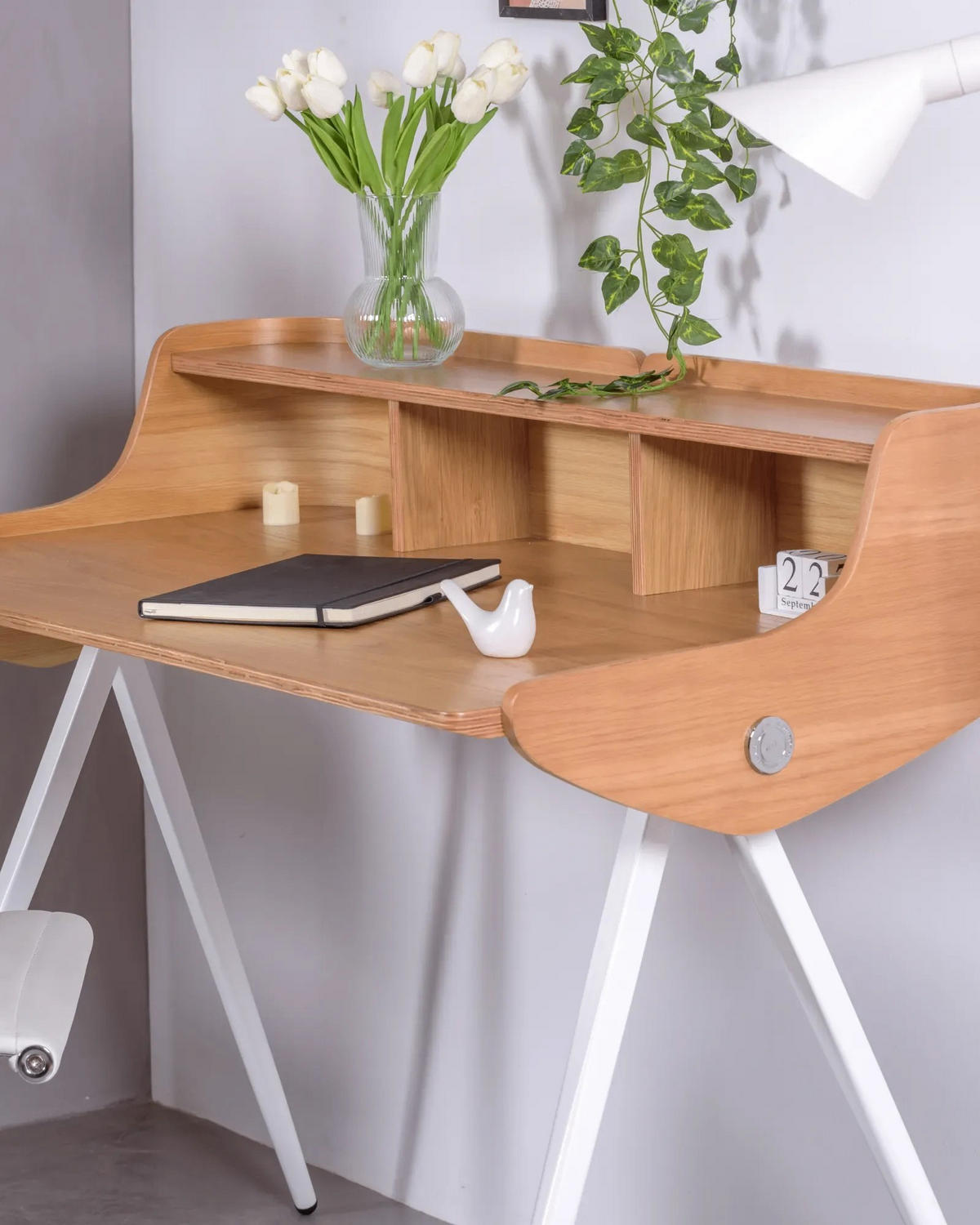 SCHREIBTISCHTISCH Rechteckig Eichefarben 62/120/96 cm - Eichefarben, Holz (62/120/96cm) - Nest Dream
