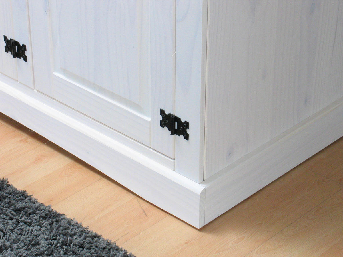 KLEIDERSCHRANK weiss - Weiß, Holz (152/193/54cm) - ebuy24