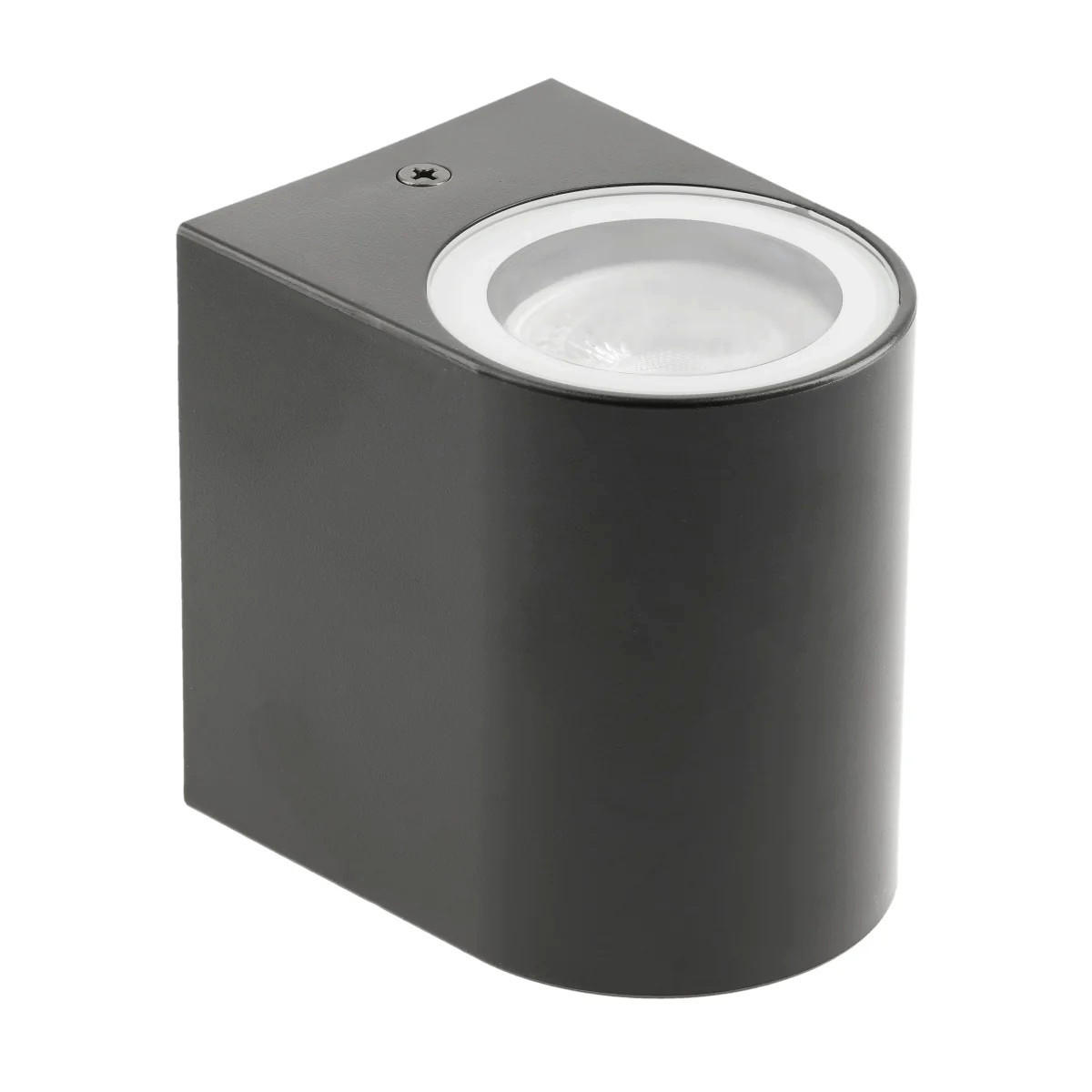 AUSSENWANDLEUCHTEE Schwarz GU10 AUßENWANDLEUCHTEE Schwarz - Schwarz, Kunststoff (9.5/8/7cm) - CGC Europe