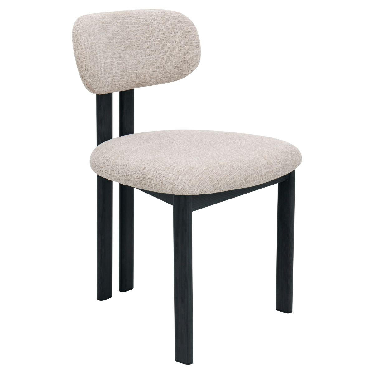 Giga Meubel Esszimmerstuhl Beige, Schwarz 51x81x53 cm