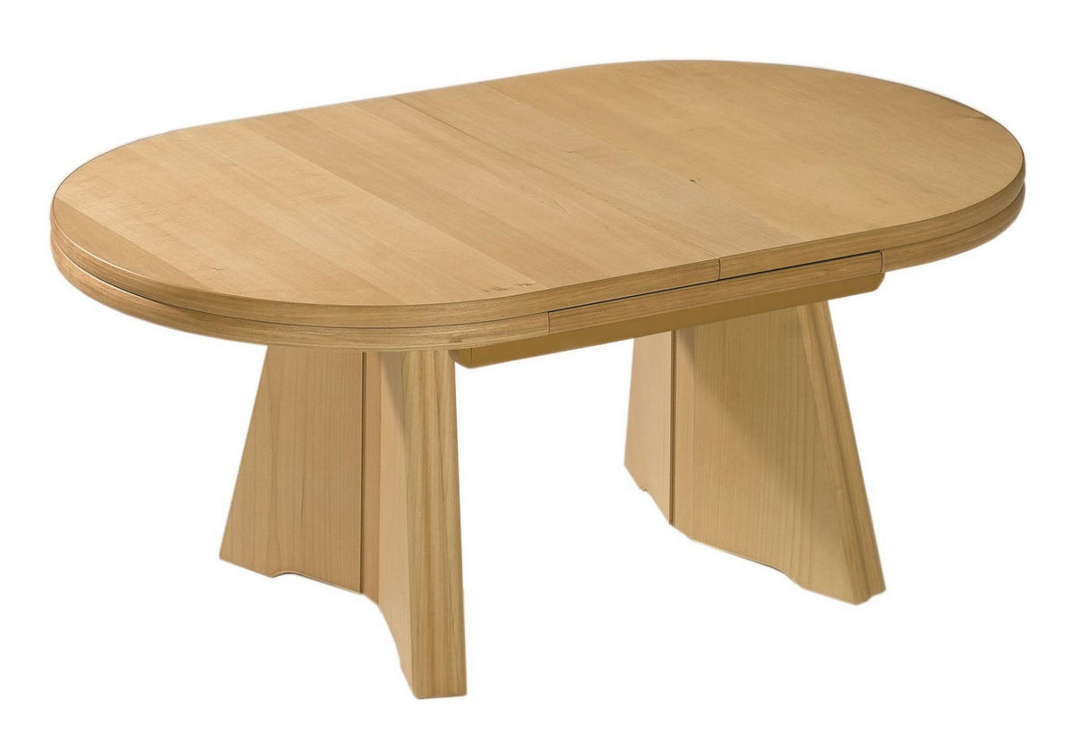 FUNKTIONSTISCH Cammy höhenverstellbar und ausziehbar 125(165,5) x 71 x 54-73 Couchtisch massiv Buche - Braun, Holz (125/71/54cm) - 58aufmkessel