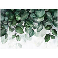 FOTOTAPETE Blätter Natur Grün Wohnzimmer Vlies Tapete 300x210 - Multicolor, Papier (300/210cm) - Wallarena
