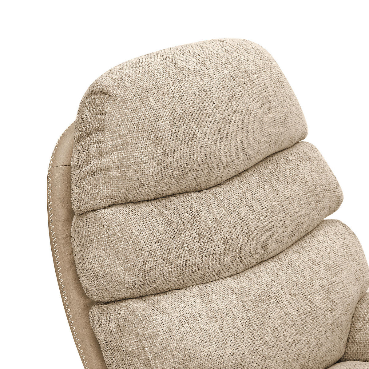 RELAXSESSEL - Beige/Schwarz, Textil/Metall (78/102/90cm) - home24