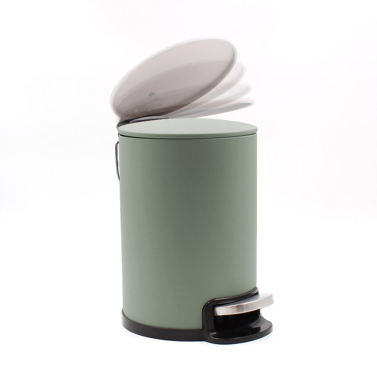 MÜLLEIMER Soft-Close 3 l Metaline - Hellgrün, Metall (20/25/17cm) - Douceur d´intérieur