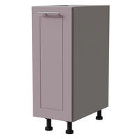 UNTERSCHRANK Bari D1D/30 Grau / RAL 4009 pastellviolett 30 / 50 / 82cm - Violett/Grau, Holz/Holzwerkstoff (30/82/50cm) - Feldmann-Wohnen