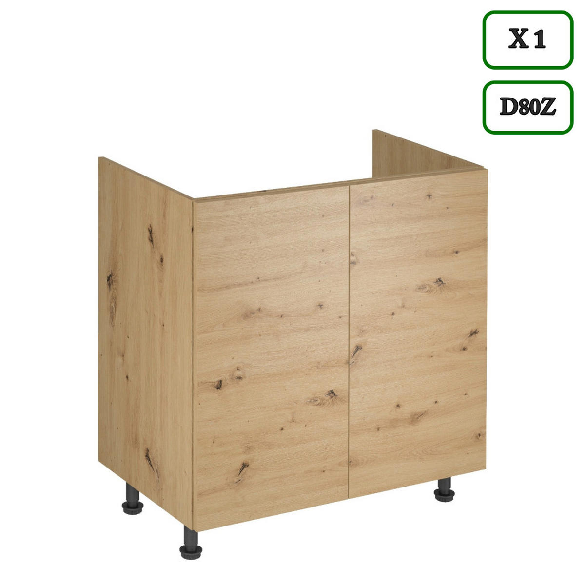 ECKKÜCHE 210 × 320 ×150 cm - Langen K103-M680 - in Artisan Eiche - Schwarz/Eiche Artisan, Holz/Holzwerkstoff (320/212/210cm)