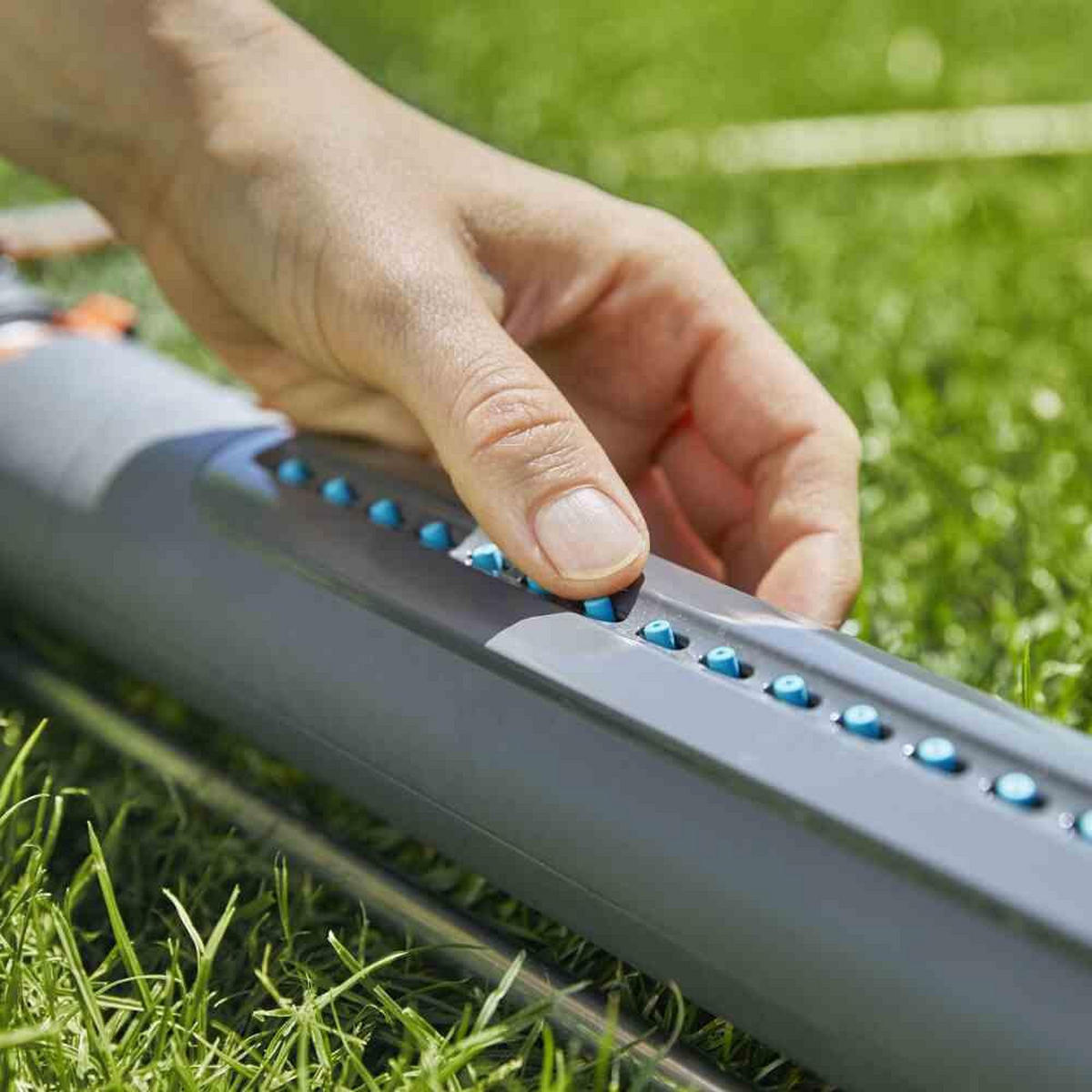 VIERECKREGNER AQUAZOOM M, BEREGNETE FLÄCHE 9-250 M², SPRENGBREITE - Multicolor, Kunststoff/Metall (56/22/9cm) - Gardena