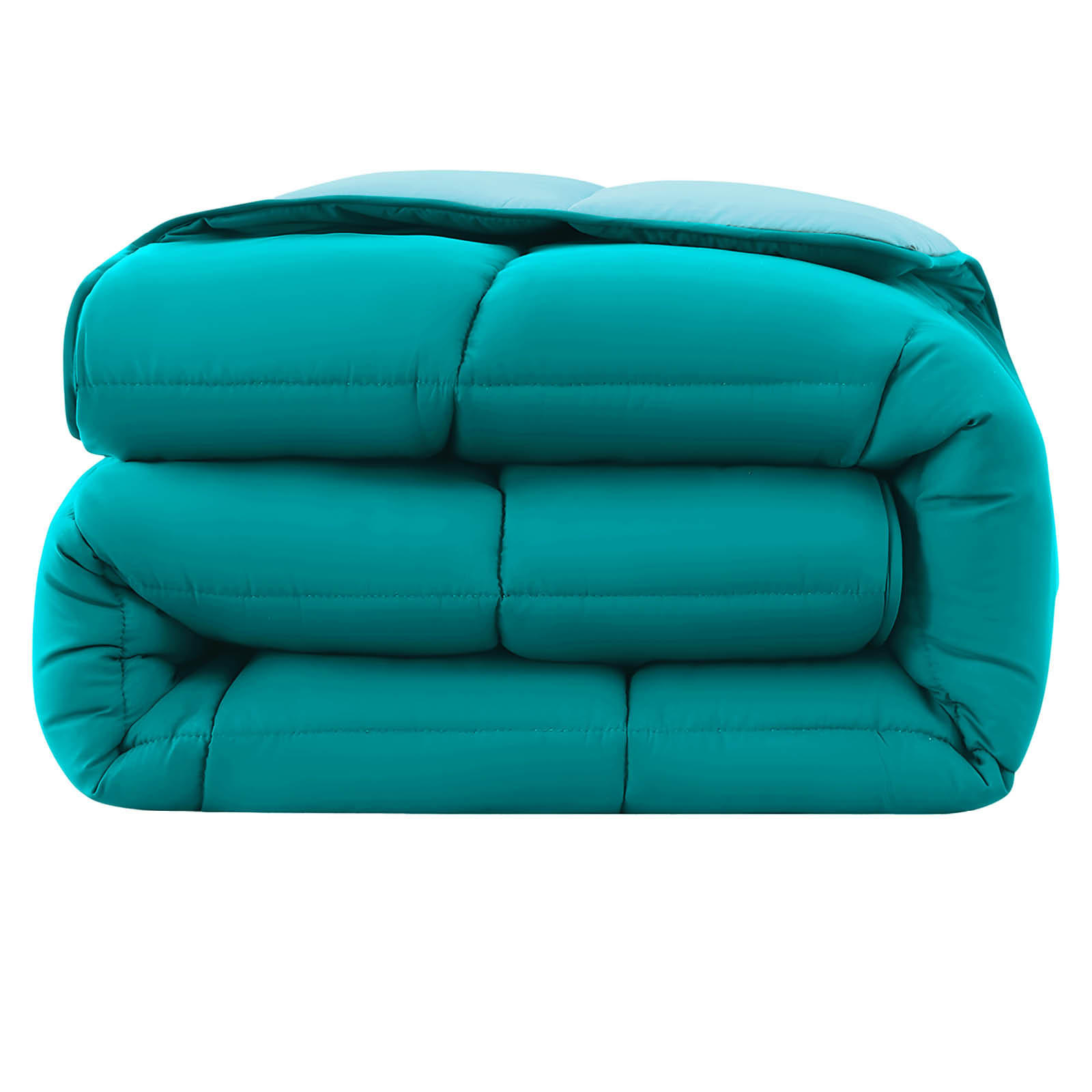 GANZJAHR Steppbett Bi-Color türkis 155x220 - Türkis, Textil (155/220cm) - wometo