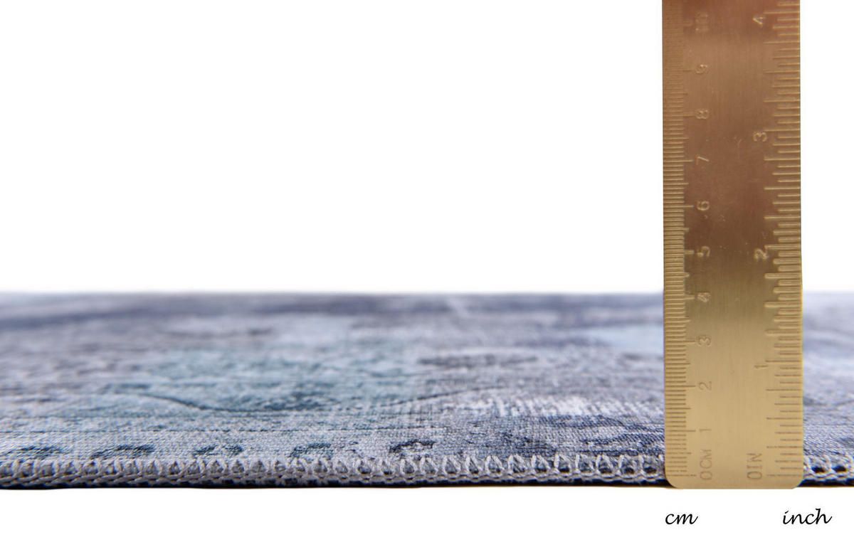 VINTAGE-TEPPICH Cecilia 70x140 cm - Blau, Textil (70/140cm) - Gino Falcone