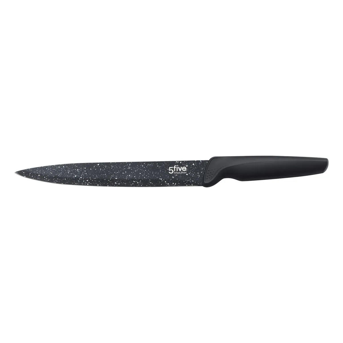 KÜCHENMESSER Edelstahl 37/17 cm - Schwarz, Metall - Secret de Gourmet