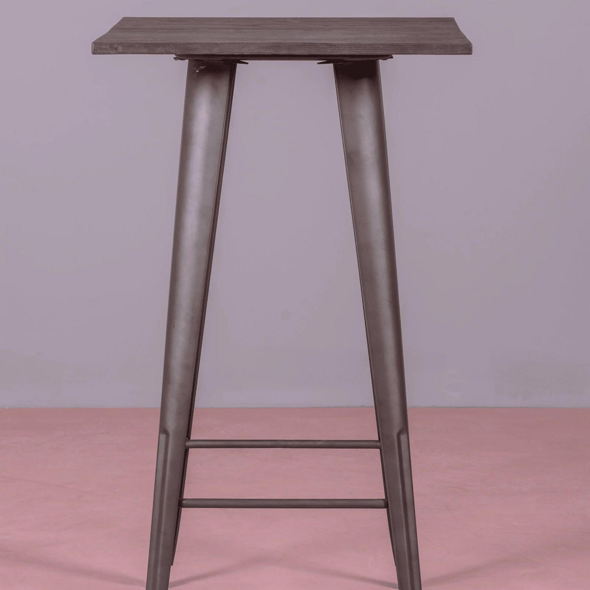 HOCHTISCH Quadratisch Alteiche 60/60/106 cm - Alteiche, Metall (60/60/106cm) - Nest Dream