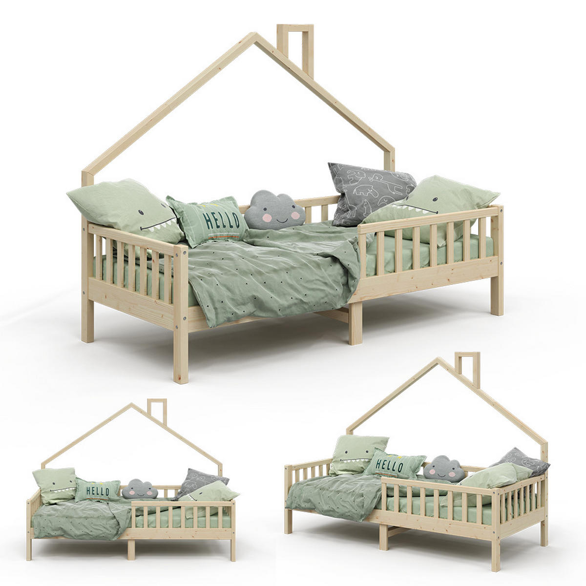DĚTSKÁ POSTEL Noemi Přírodní dřevo - přírodní, dřevo (90/200cm) - VitaliSpa