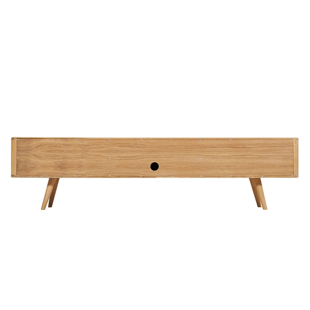 TV-LOWBOARD - Wildeiche teilmassiv - Wildeiche, Holzwerkstoff (180/45/42cm) - home24