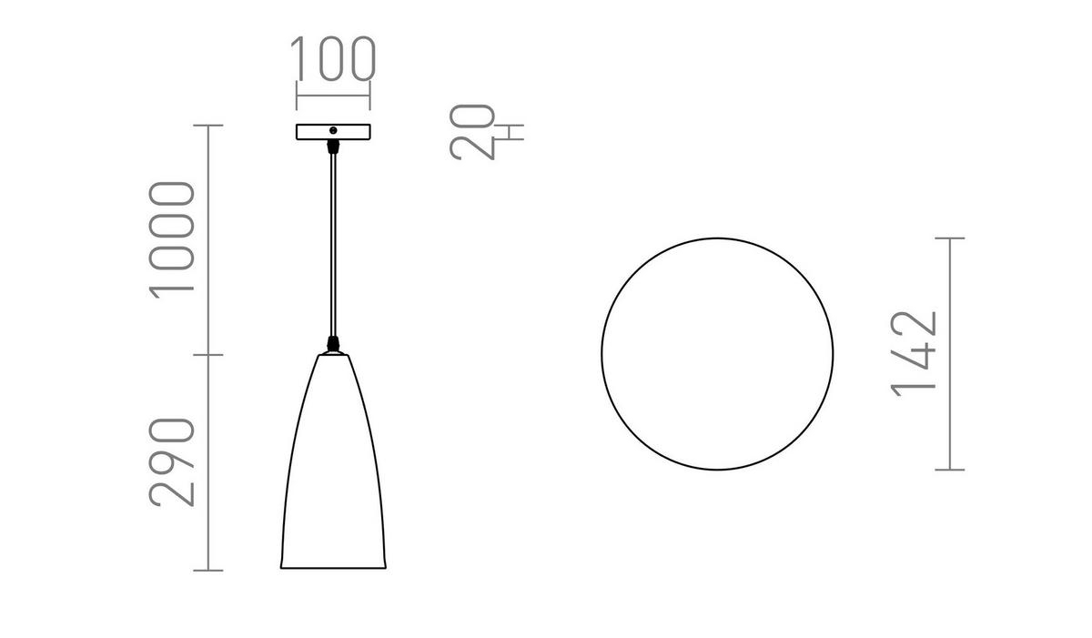 PENDELLEUCHTE TUTTI orange Keramik 15 W - Orange, Metall (30/30/120cm) - Rendl