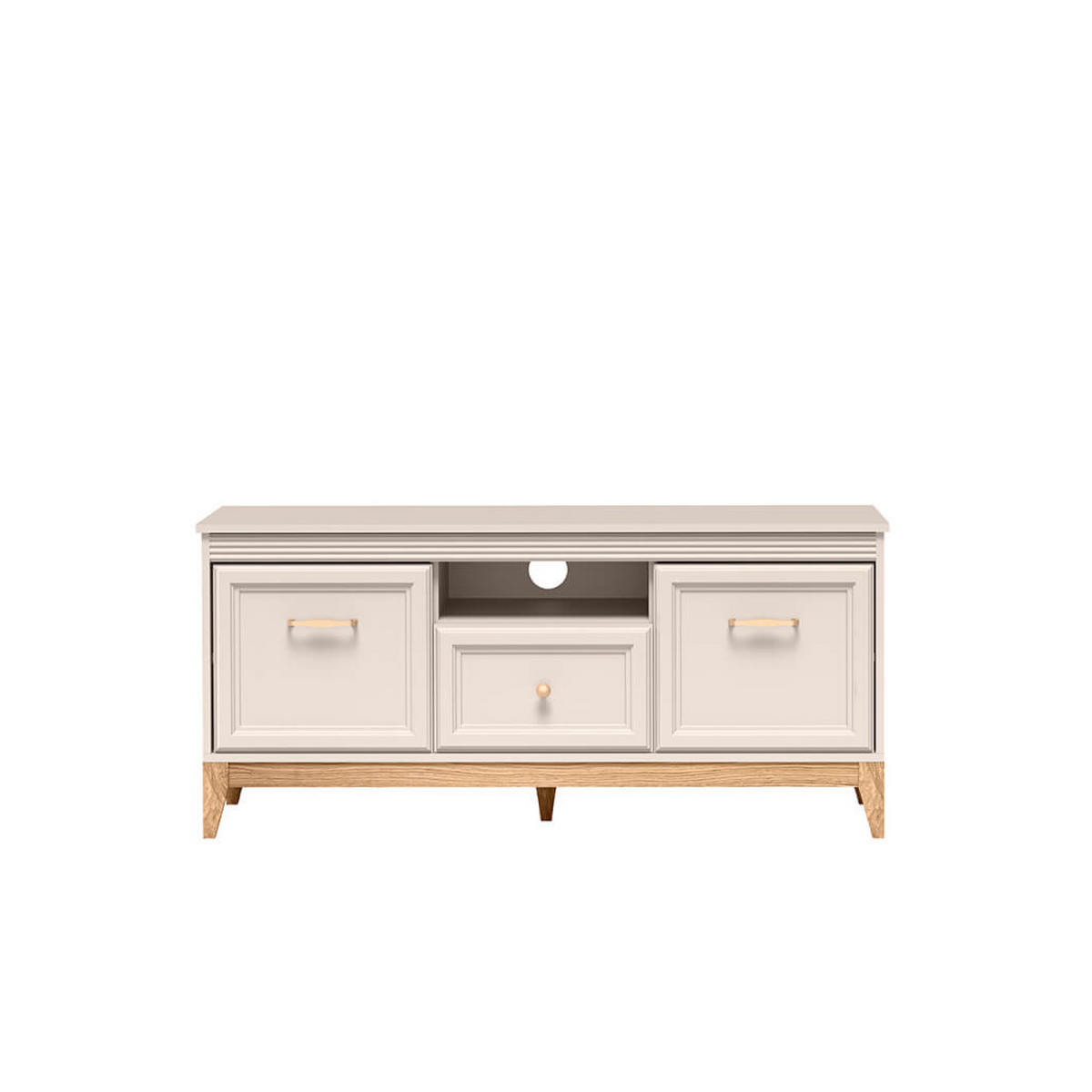TV-LOWBOARD Windsor W-8 135,5 x 61,5 x 40,5 cm Kaschmir - Kaschmir/Eichefarben, Eichenholz/Holzwerkstoff (135.5/61.5/40.5cm) - Koseto