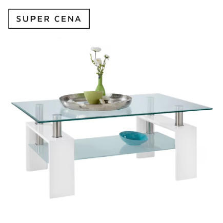 označení - super cena, ilustrační foto stolku