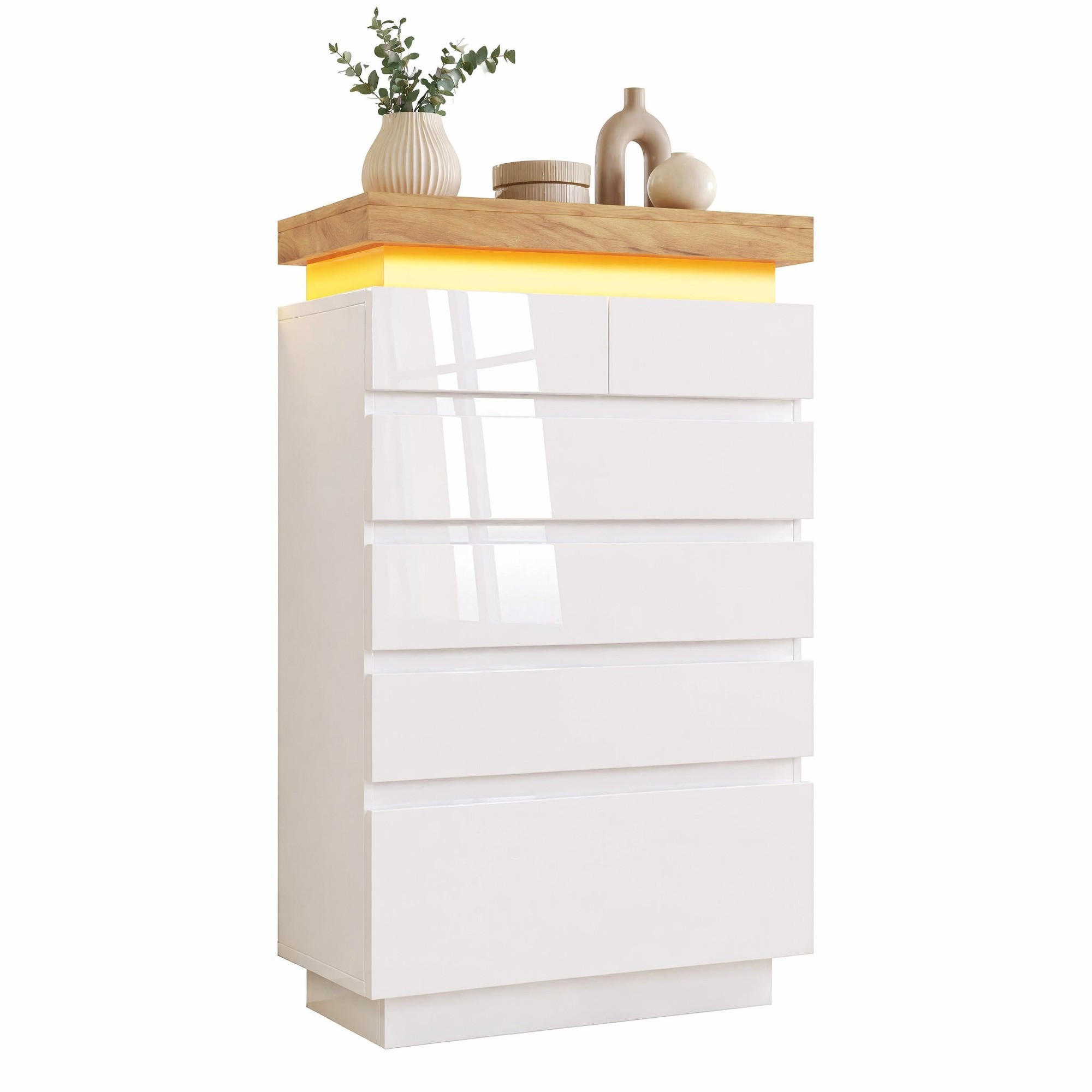 Ivmeu Kommode Weiß 73x115x39 cm