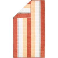 DUSCHTUCH NOBLESSE STRIPE 1087 BRICK - 33 - Orange, Textil (80/150cm) - Cawoe