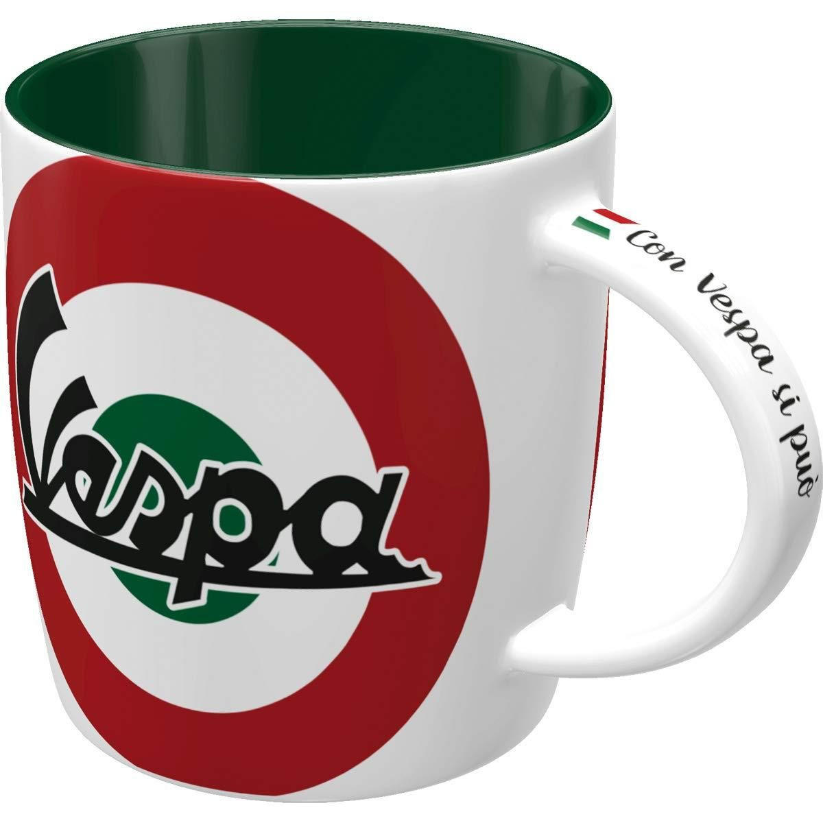KAFFEETASSE 330 ml Vespa The Italian Classic - Multicolor, Keramik (0.33L) - Nostalgic-Art