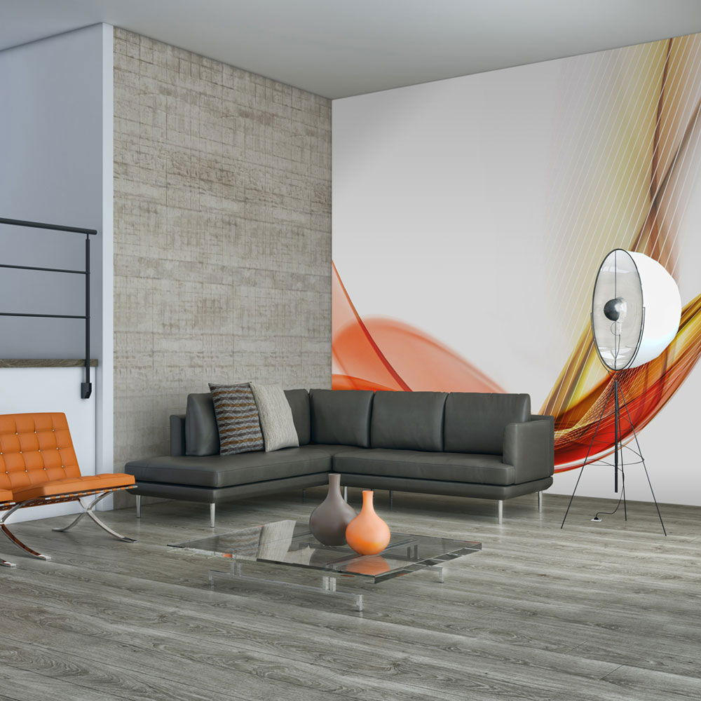 VLIESTAPETE Weiß 400/309 cm - Rot/Weiß, Textil (400/1cm) - KUNSTLOFT