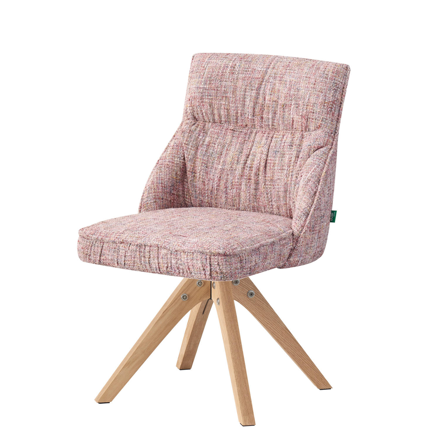 ESSZIMMERSTUHL TALINA 2er-Set - Hellrosa, Holz/Textil (49/84/62cm) - DUBI Möbel