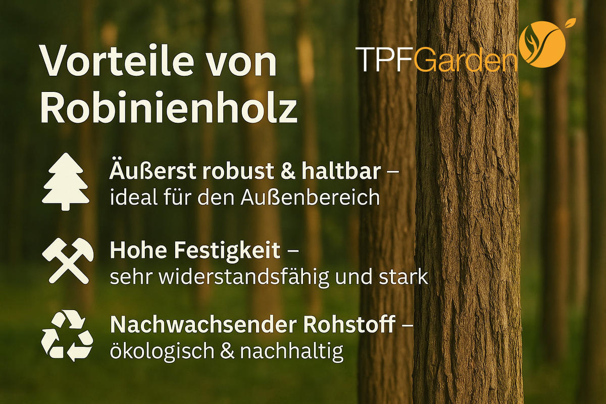 KLAPPTISCH Bad Belzig aus Robinienholz 70x70 cm, Stahlgestell Grün - Braun, Holz (70/70/72cm) - TPFGarden
