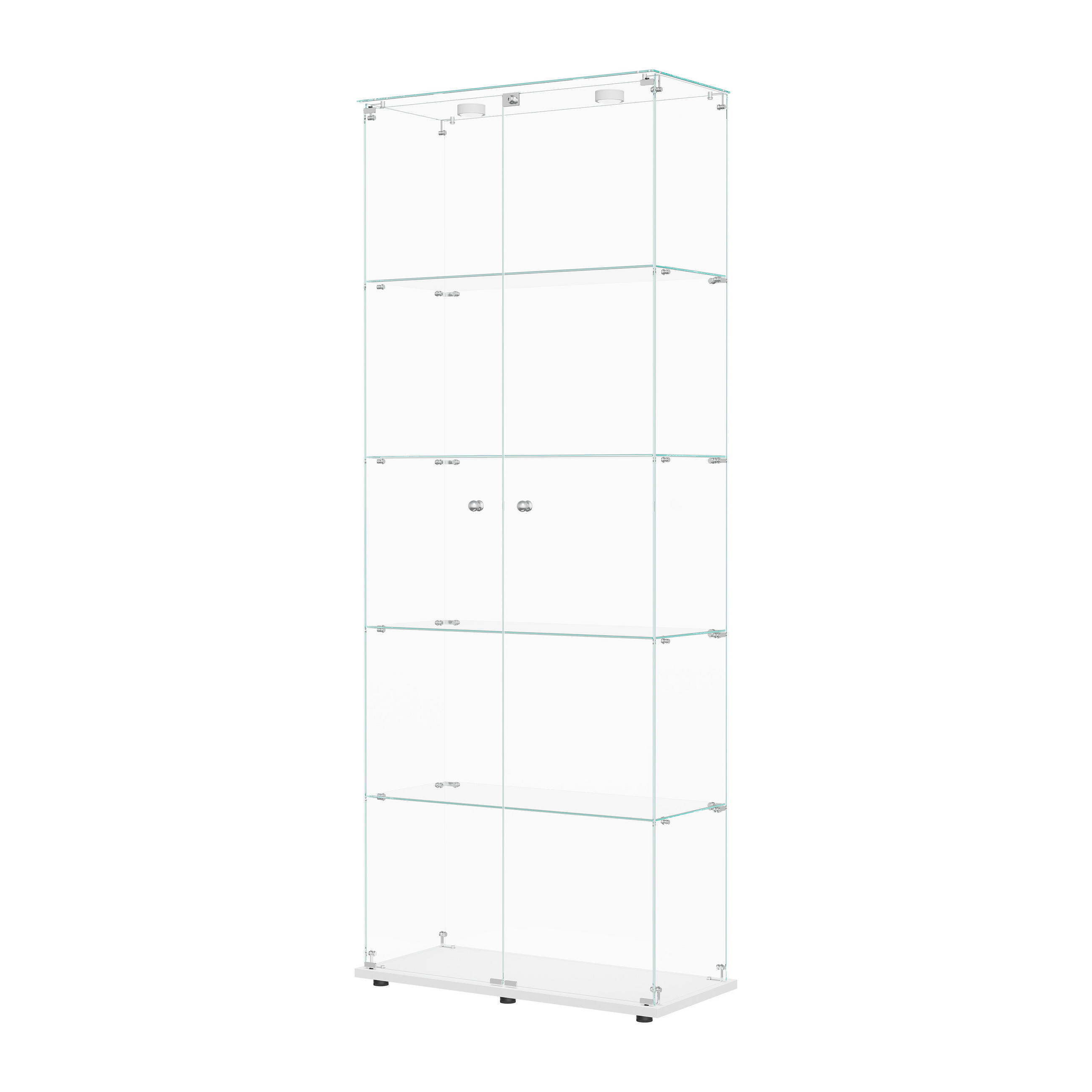 XXXLutz Vitrine Weiß 80x183x36 cm