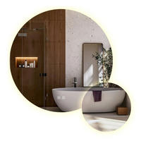SPIEGEL Rea Led R-8040 80cm + 40cm - Transparent, Glas (80/80/2cm) - REA
