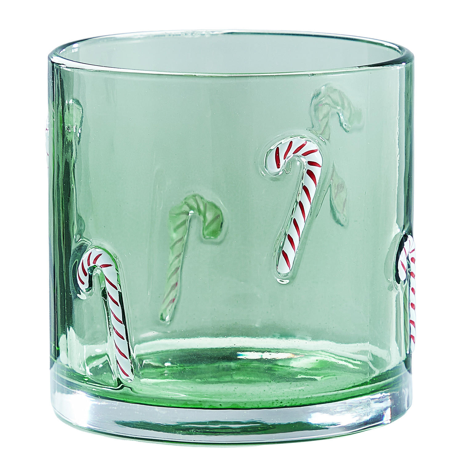 WINDLICHT X-Mas Candy Cane - Grün, Glas (10/10/10cm) - Butlers