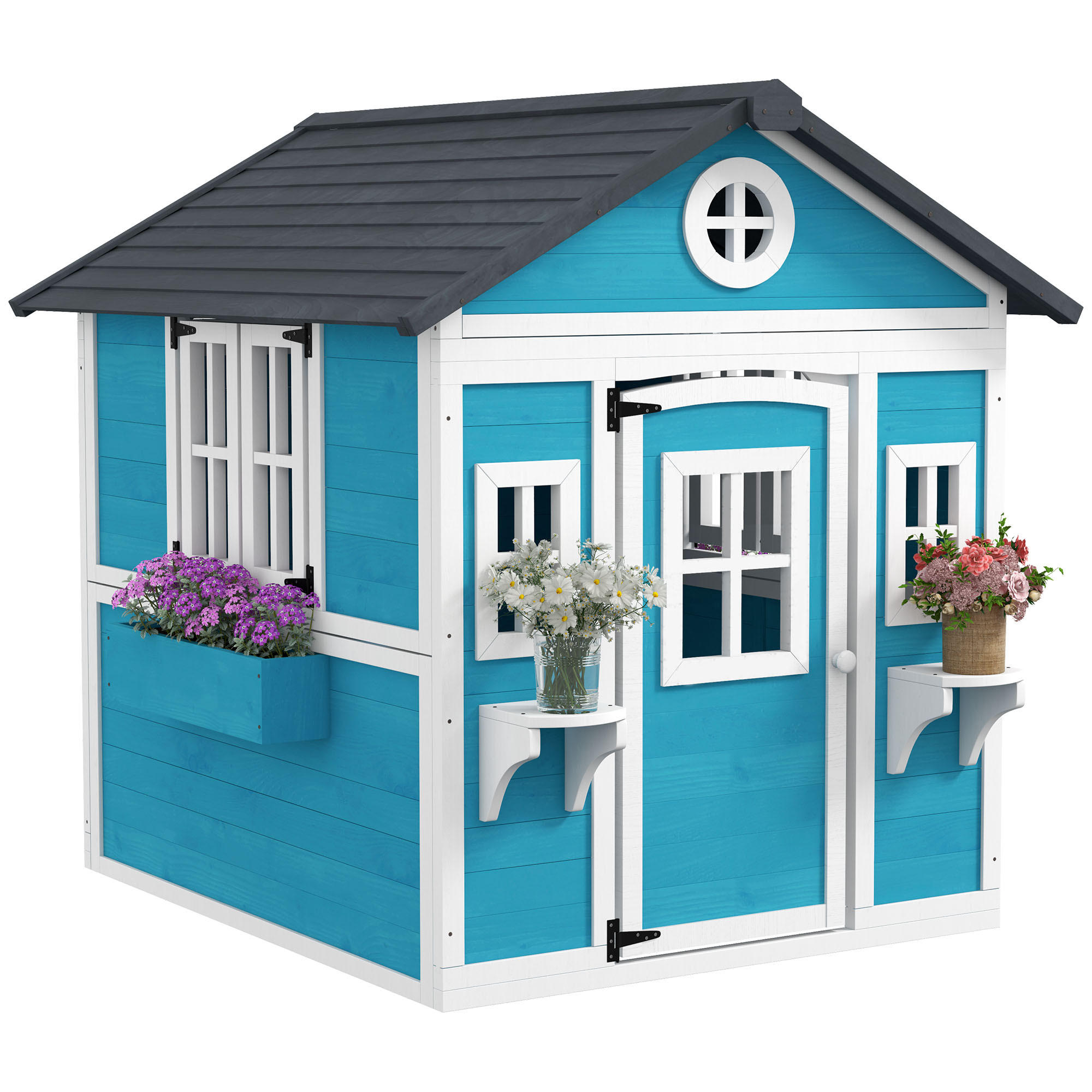 ComfortXL Spielhaus Blau 126.4x135x114 cm