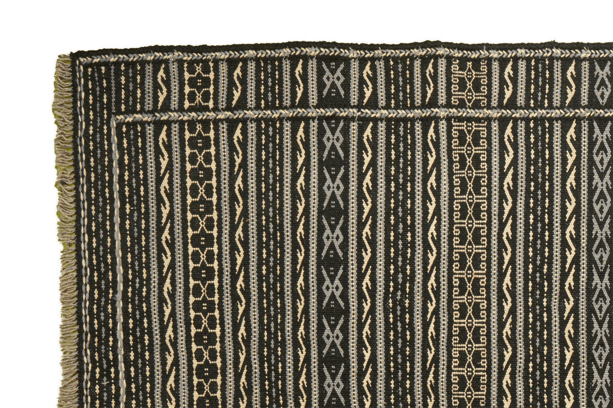 HANDWEBTEPPICH Kelim Kordi Mehrfarbig 247/169 cm Schurwolle - Multicolor, Textil (169/247cm) - Looma