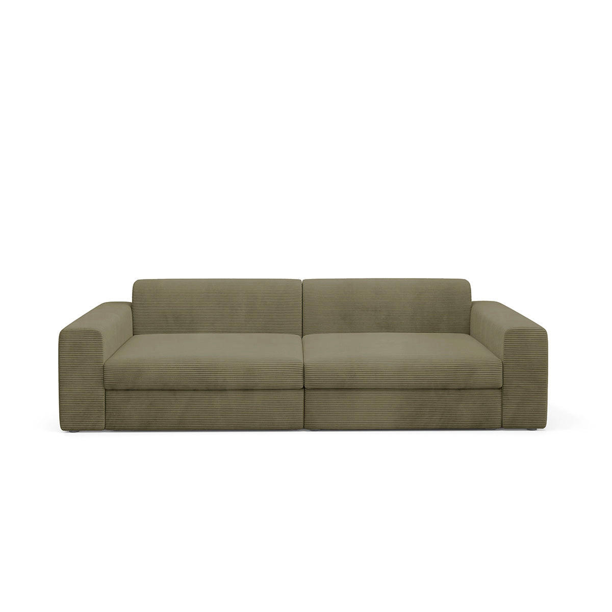 SOFA Paola 3 Sitzplätze Grün - Grün, Holz (272/86/120cm) - Petits-meubles