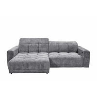 ECKSCHLAFSOFA mit elektronische Sitztiefenverstellung - Schwarz/Grau, Holzwerkstoff/Kunststoff (297/170cm) - ed exciting design