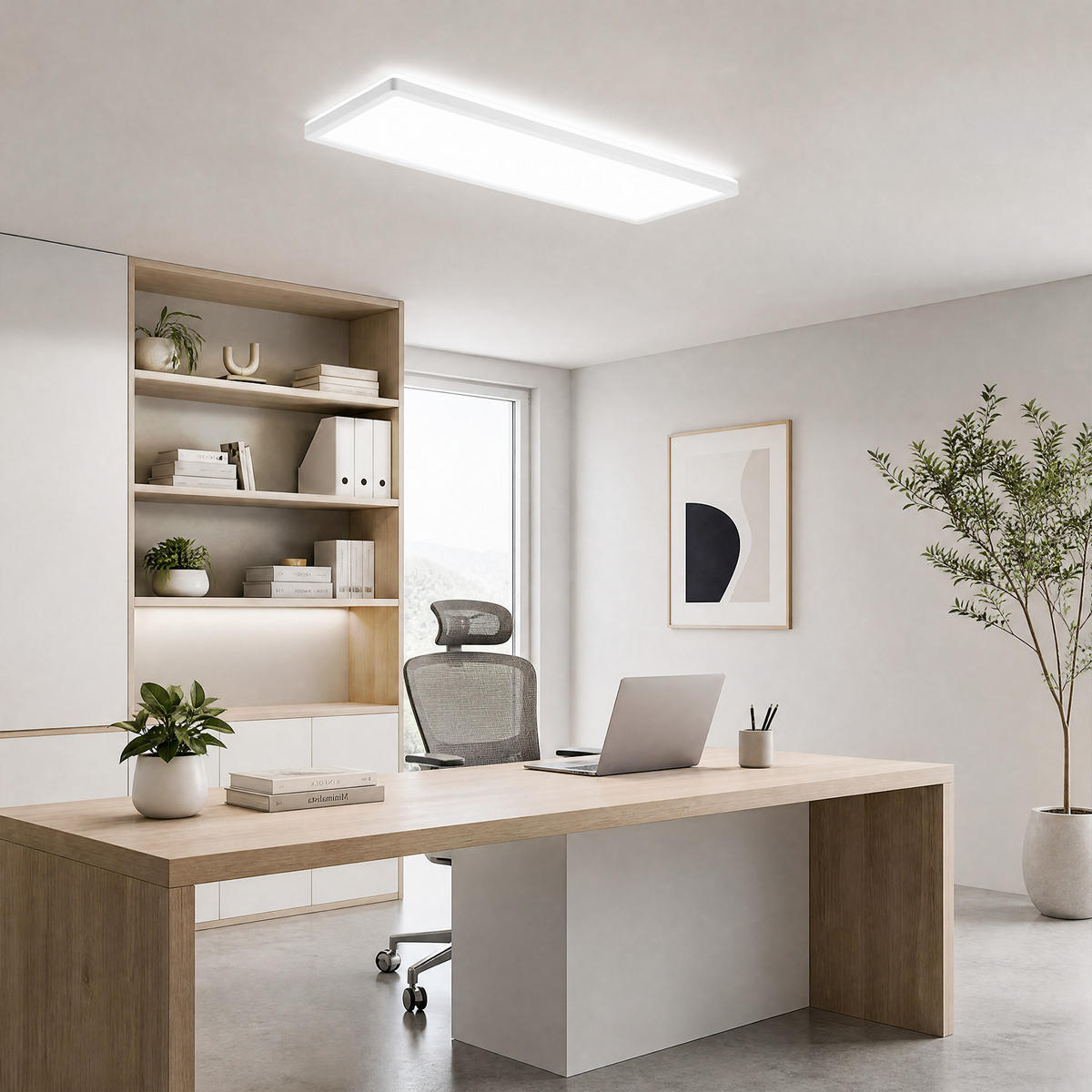 LED DECKENLEUCHTE Zovrex 58/20/3.1 cm - Weiß, Kunststoff (58/20/3.1cm) - ZMH