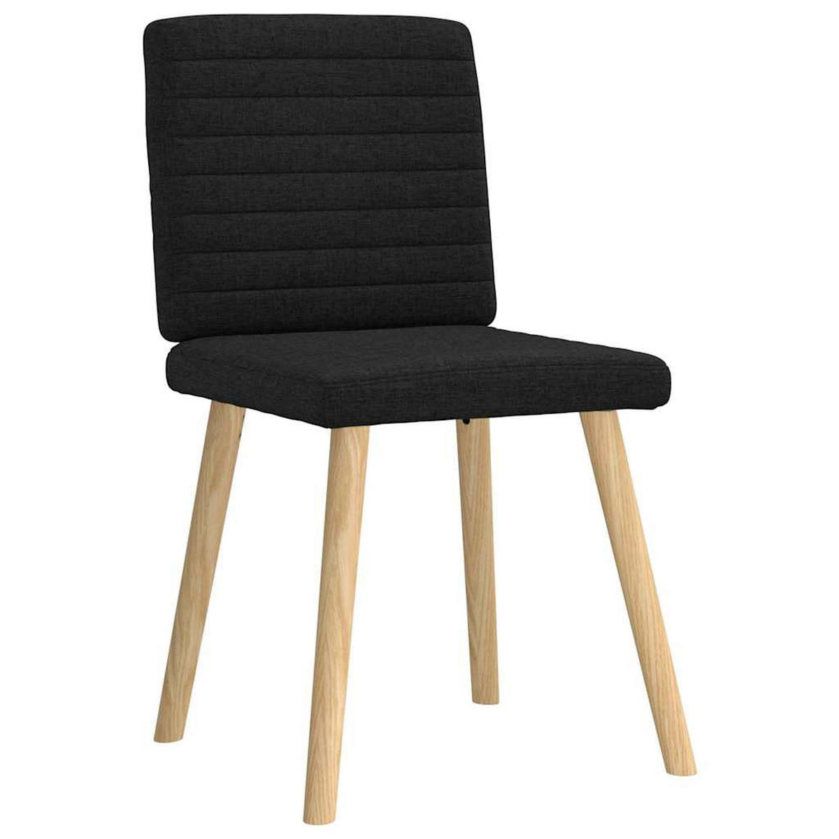 ESSZIMMERSTÜHLE 2 Stk. Schwarz Stoff 45*54*86cm - Schwarz, Metall (45/86/54cm) - ZMH