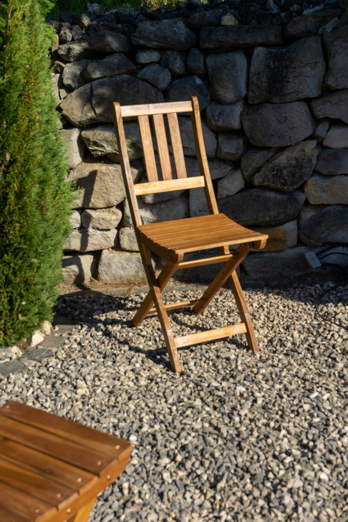 GARTENSTUHL BLOOM - Beige, Holz (36/85/30cm) - SAM