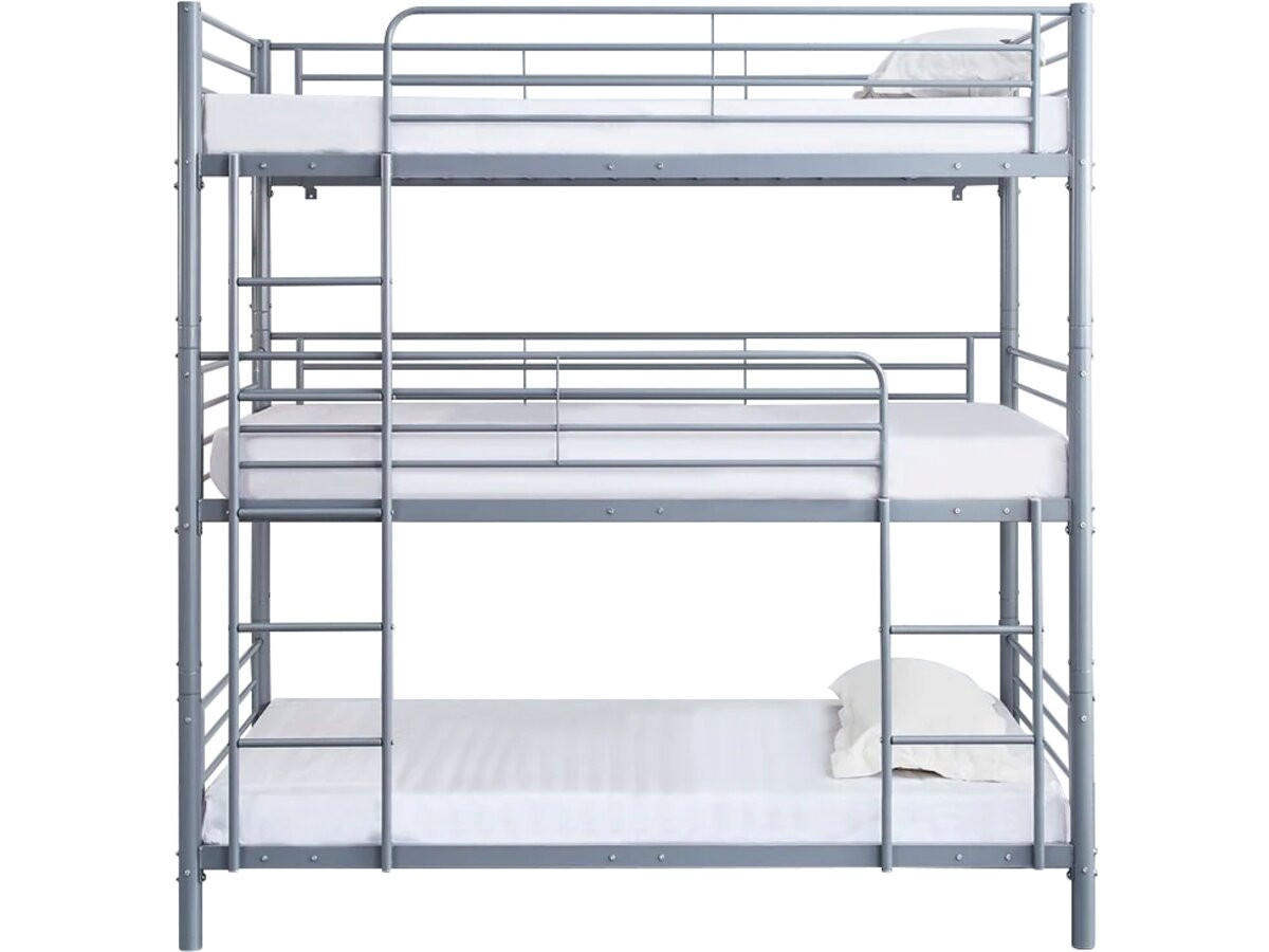 ETAGENBETT havin Grau - Grau, Metall (190/90cm) - Habitat Garten