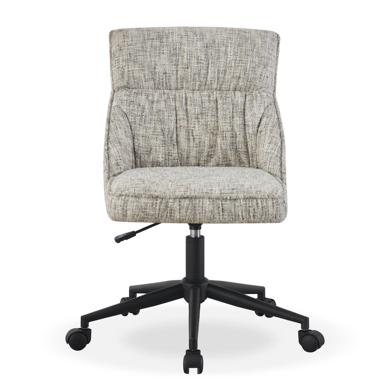 BÜROSTUHL NORA Grau höhenverstellbar 360°drehbar - Schwarz/Grau, Kunststoff/Textil (61/83/64cm) - DUBI Möbel