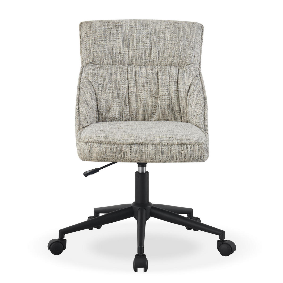 BÜROSTUHL NORA Grau höhenverstellbar 360°drehbar - Schwarz/Grau, Kunststoff/Textil (61/83/64cm) - DUBI Möbel