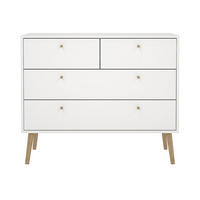 KOMMODE, Bodo, Weiß, Holzwerkstoff, 99 x 40 x 82 cm - Weiß, Holzwerkstoff (99/82/40cm) - ebuy24