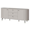 SIDEBOARD Zante 190 2D3S 04 - Kaschmir/Goldfarben, Holzwerkstoff/Metall (191/81/40cm) - MIRJAN24