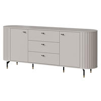 SIDEBOARD Zante 190 2D3S 04 - Kaschmir/Goldfarben, Holzwerkstoff/Metall (191/81/40cm) - MIRJAN24