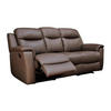 RELAXSOFA Leder 3-Sitzer - Braun - EVASION - Braun, Leder (205/100/96cm) - Vente-Unique