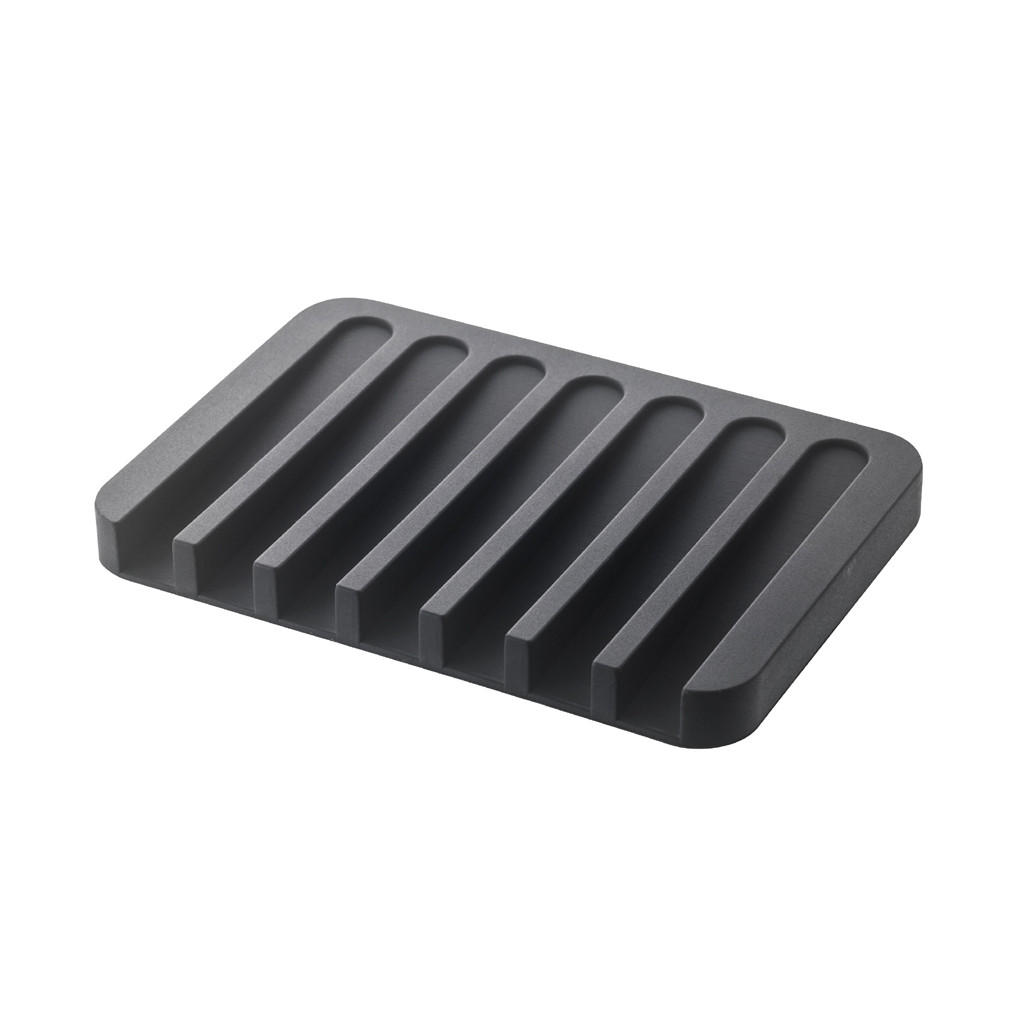 SEIFENSCHALE Flow 7398 Schwarz 3.0/11.0/8.5 cm - Schwarz, Kunststoff (11/3/8.5cm) - Yamazaki