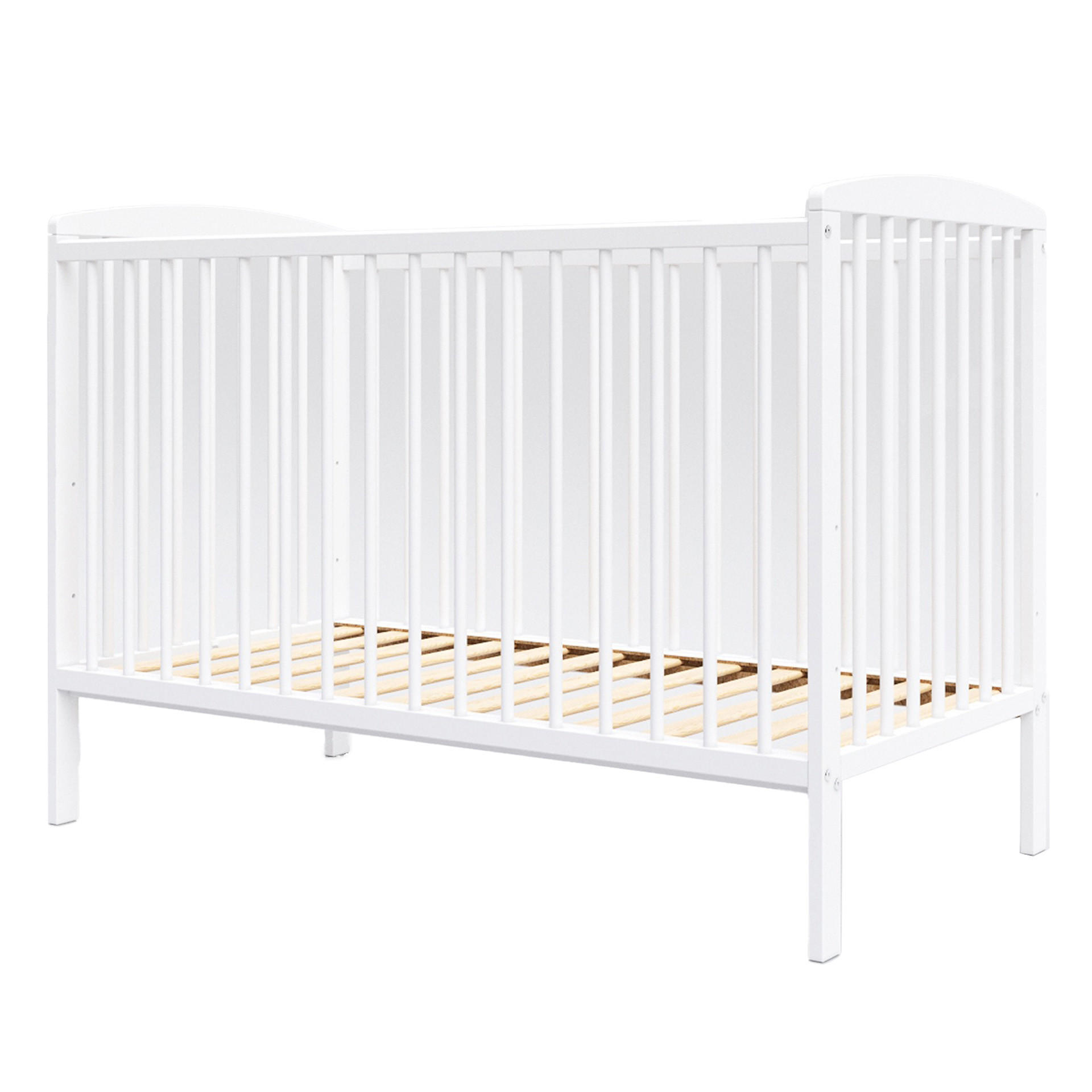 BABYBETT Nina, Mitwachsendes, Weiß - Weiß, Holz (60/120cm) - Premiers Moments