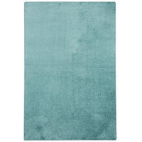 HOCHFLOR VELOURS TEPPICH LUNA - Mintgrün, Textil (200/200cm) - Snapstyle