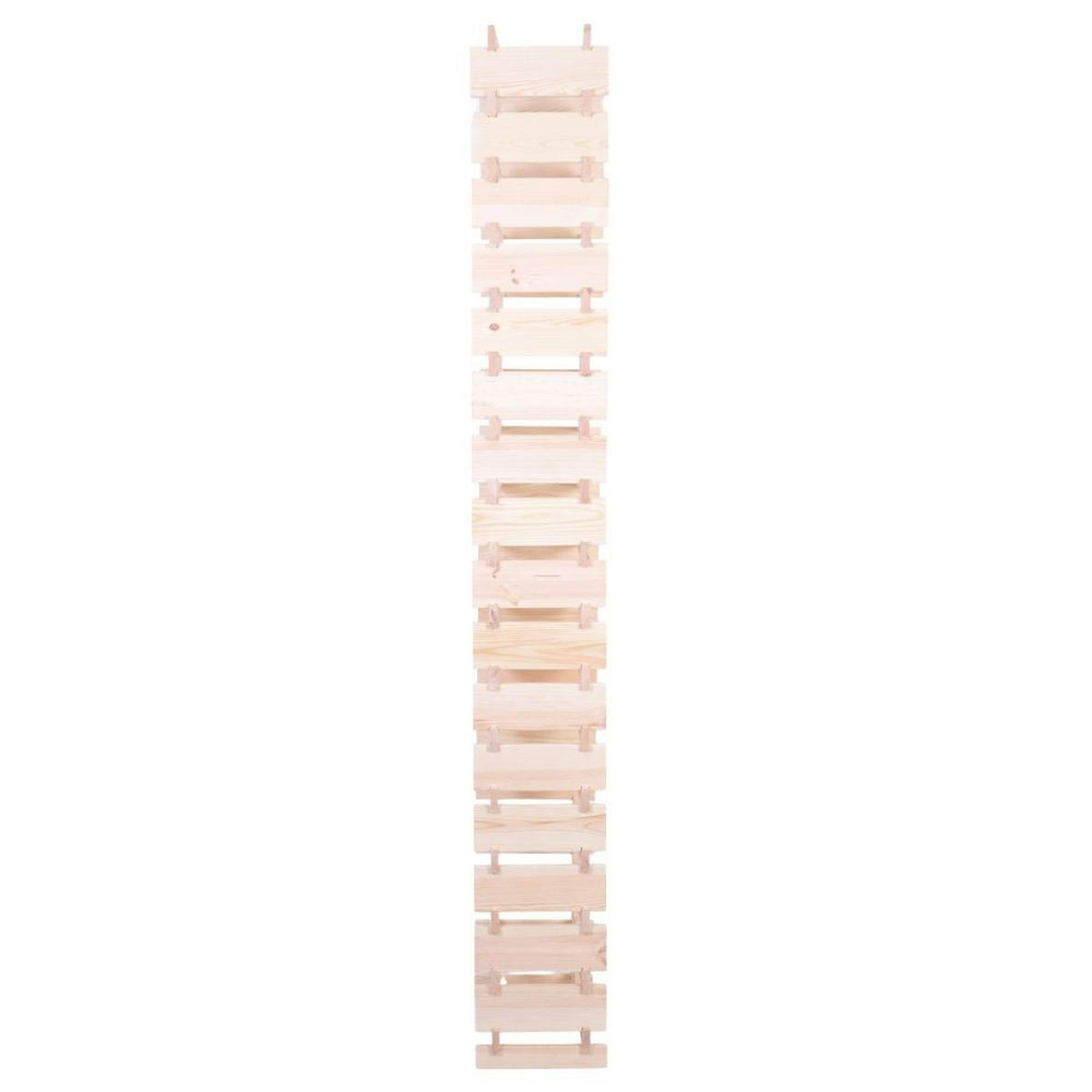 WEINREGAL VINOTECA FLEX PRO HxBxT 233x46x28cm 68 Flaschen auf 17 Ebenen Natur unbehandelt - Naturfarben, Holz (46/233/28cm) - PROREGAL